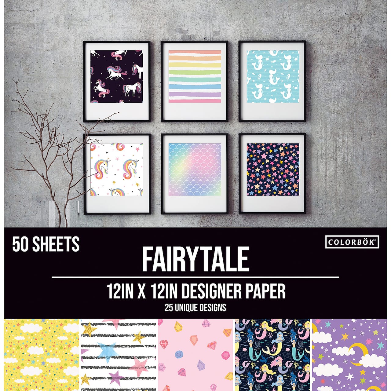 Colorbok® 68lb. Fairy Tale Designer Paper, 50 Sheets